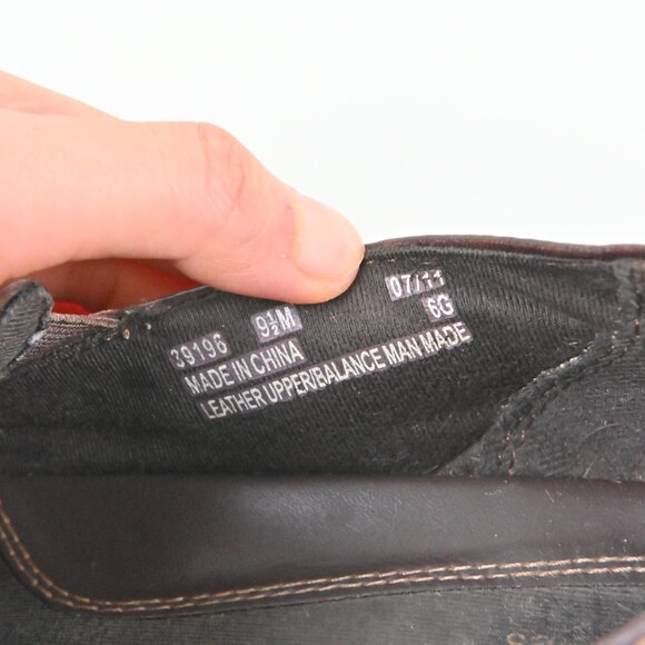 Clarks Bendables Textured Leather Comfy Brown Slip On Loafers Flat US9.5 UK7.5 - Picture 11 of 16